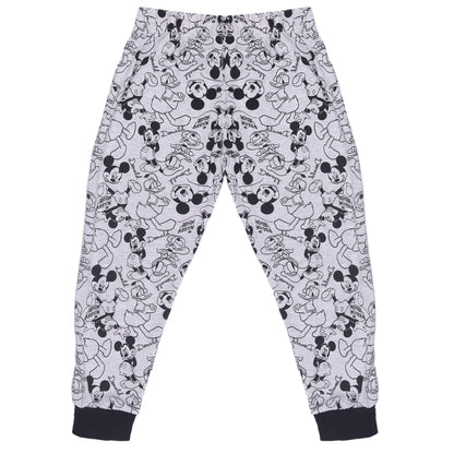 Mickey And Donald Printed Daily Wear Grey Jogger