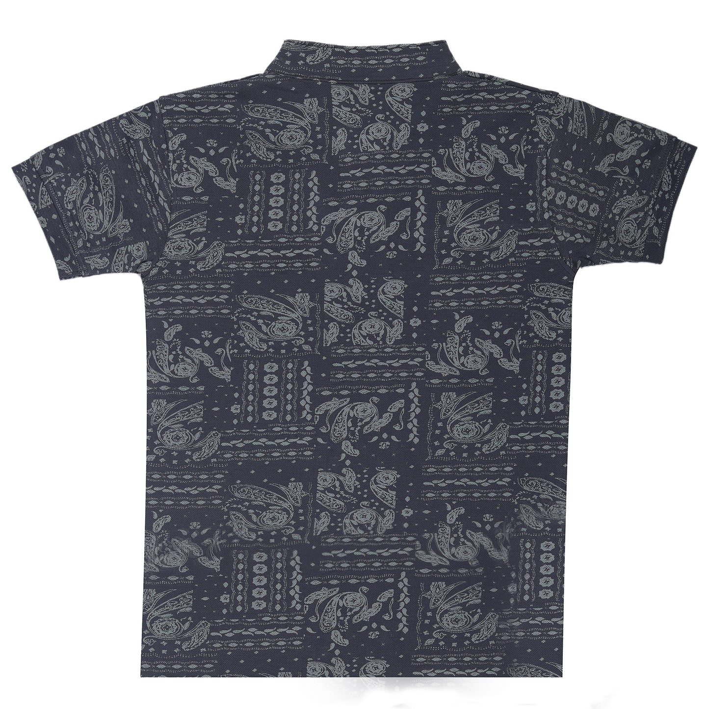 Mandarin Collar Short Sleeve Outing T Shirt