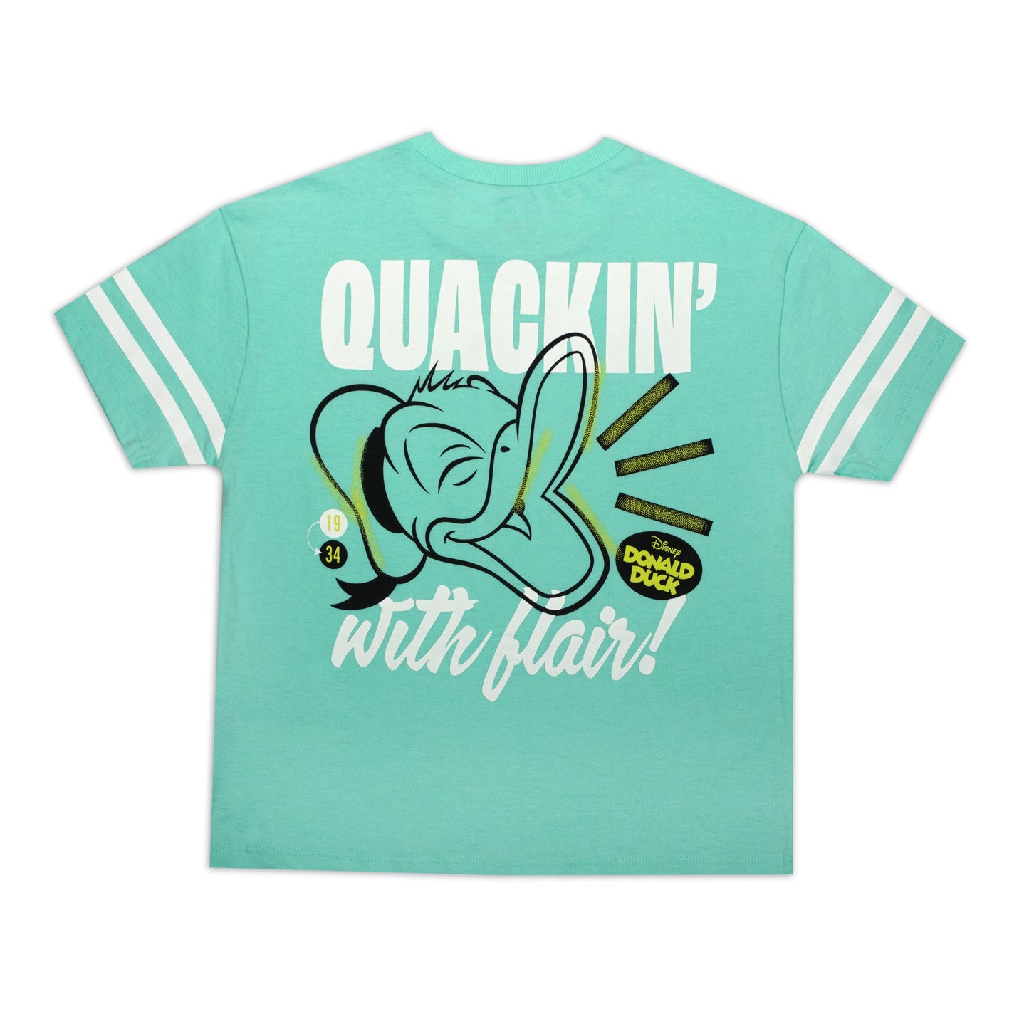 Donald Duck Sea Green Drop Shoulder Unisex Outing T Shirt