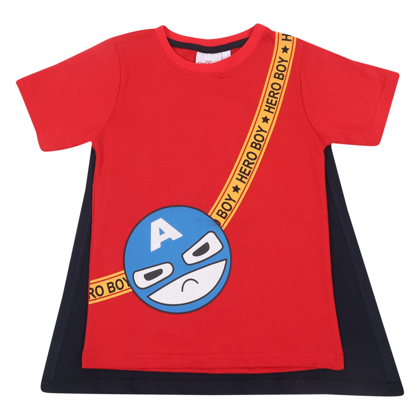 Marvel Captain America Boys Shorty Set With Cape