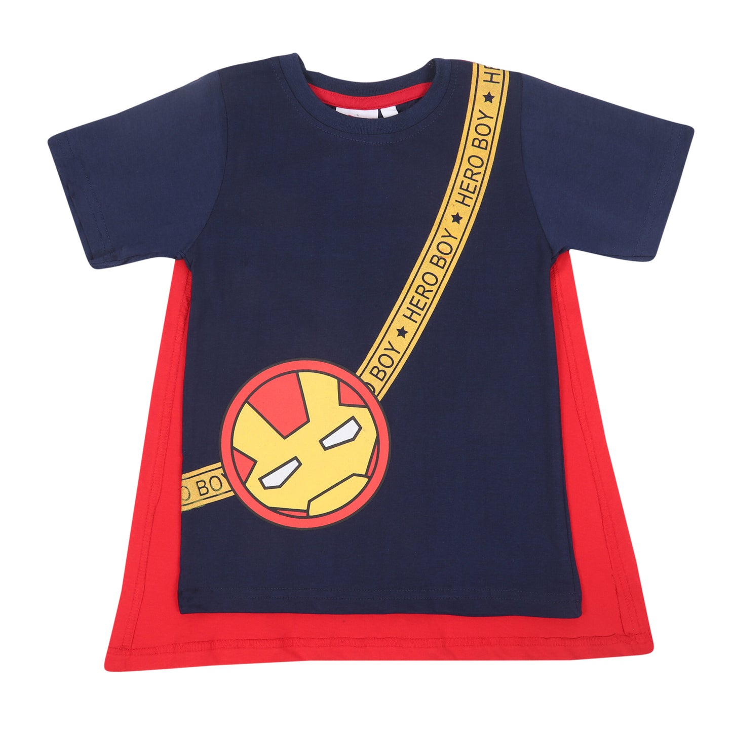 Marvel Iron Man Boys Shorty Set With Cape
