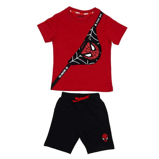 Marvel Spiderman Zip Pocket Shorty Set
