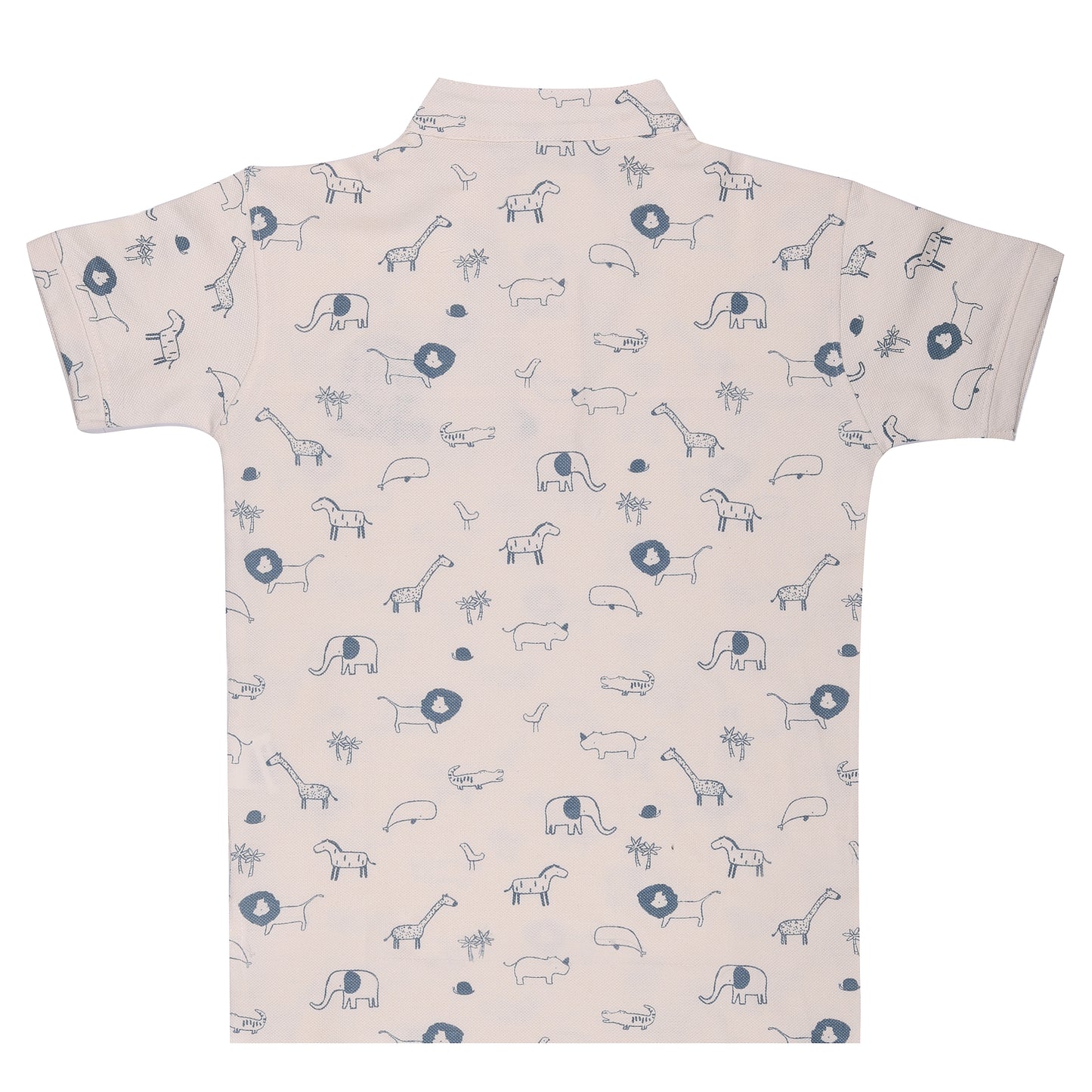 Mandarin Collar Short Sleeve Outing T Shirt