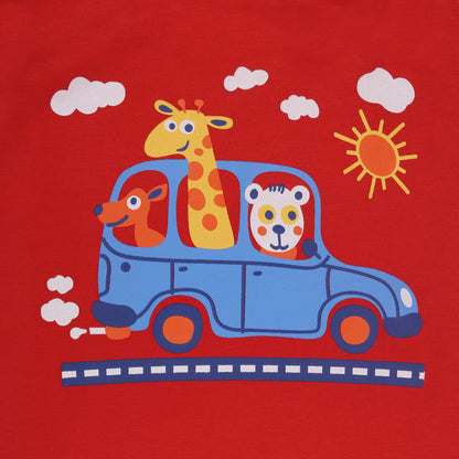 Friends & Cars Outing Boys T Shirt Combo 2 Piece Pack