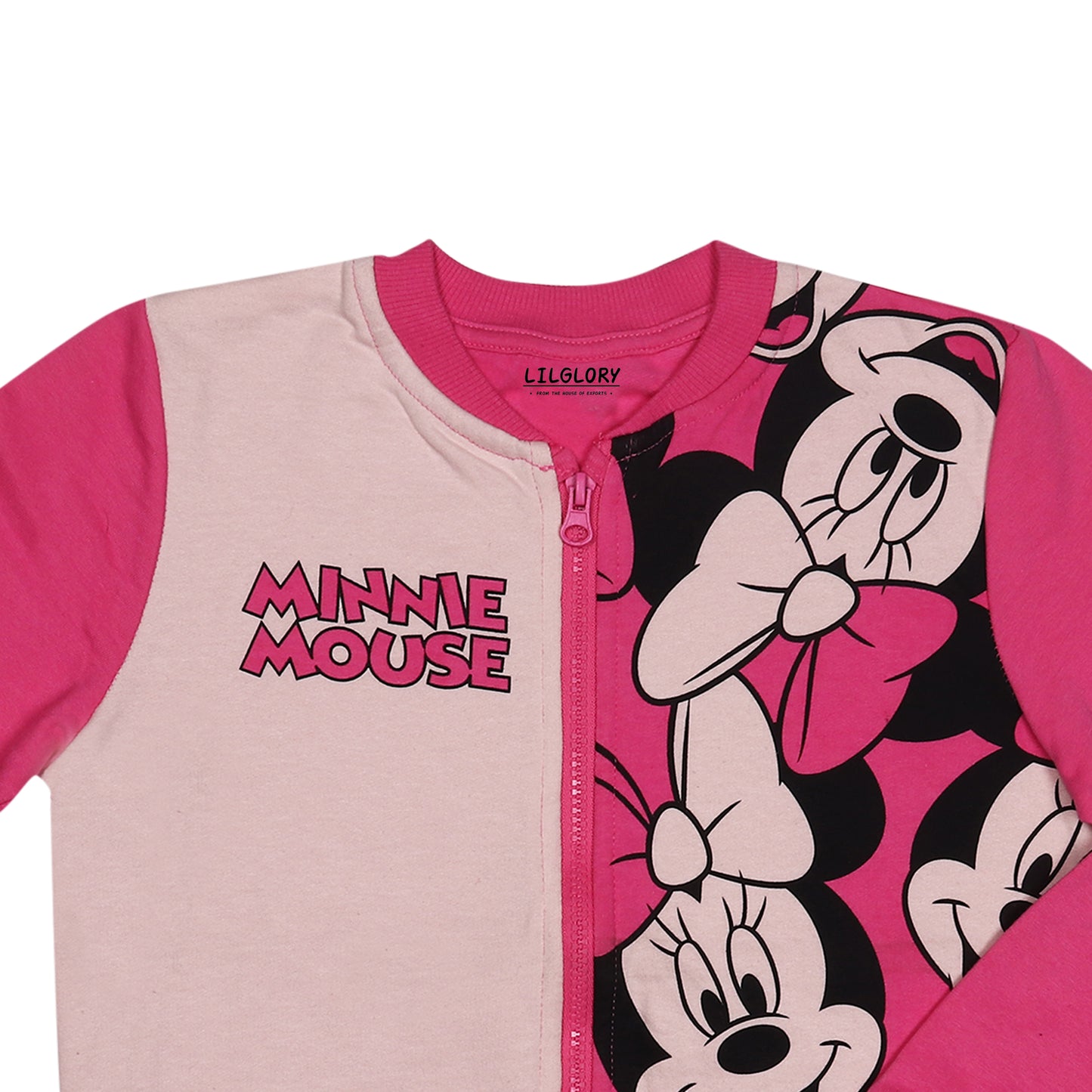 Disney Minnie Mouse Girls Outing And Travelling Warmer Jacket