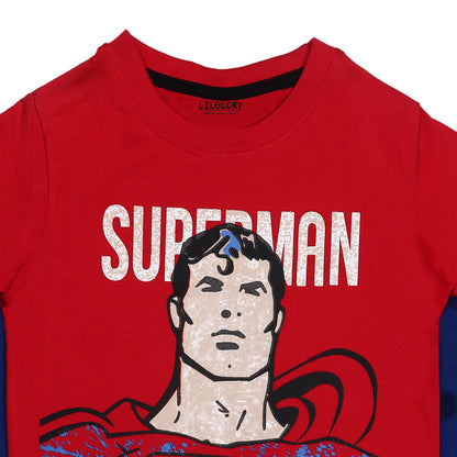 Superman Birthday Special Outing Shorty Set With Removable Cape