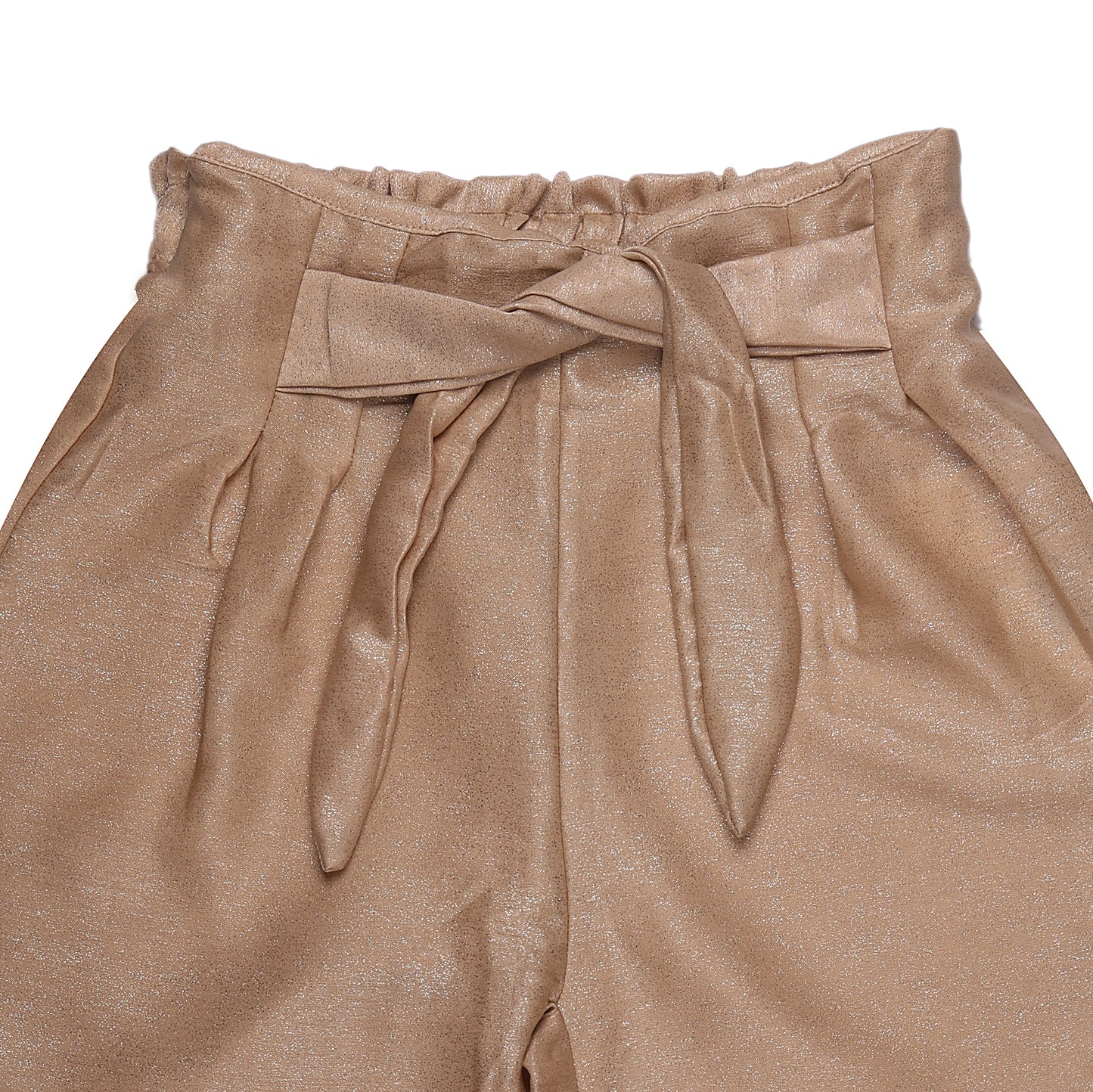 Fancy Golden Plazzo Party Girls Pant