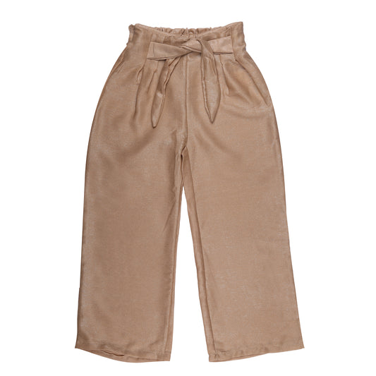 Fancy Golden Plazzo Party Girls Pant