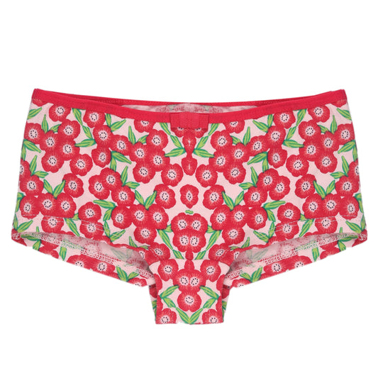 Flower Print Girls Brief Daily Essentials Innerwear