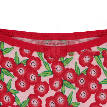 Flower Print Girls Brief Daily Essentials Innerwear