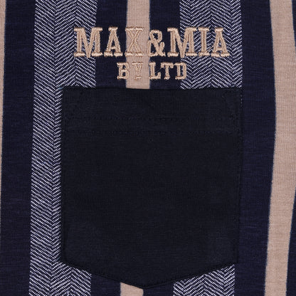 Max & Mia Boys Lining Outing T Shirt With Pocket