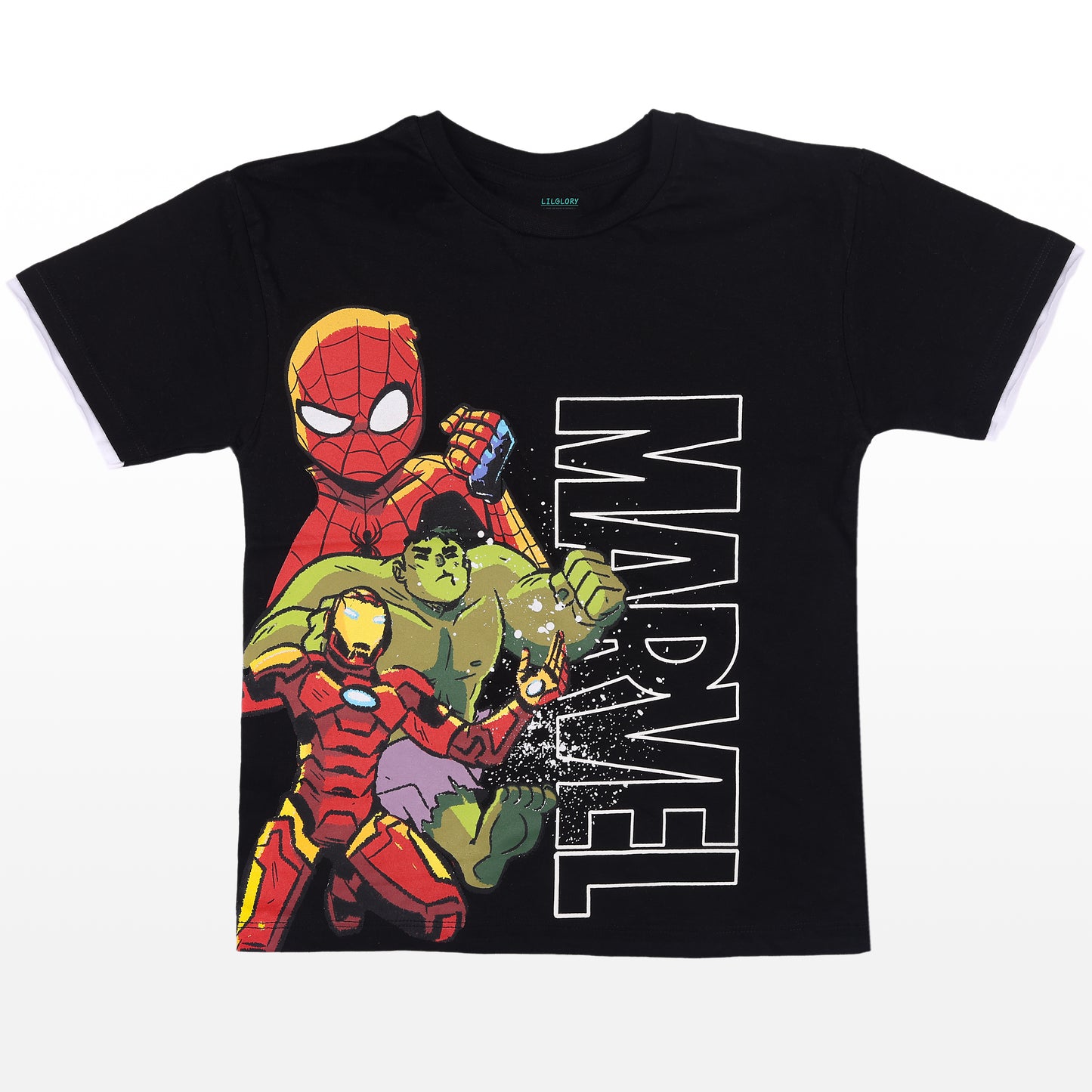 Marvel Super Heroes Short Sleeve Kids T Shirt