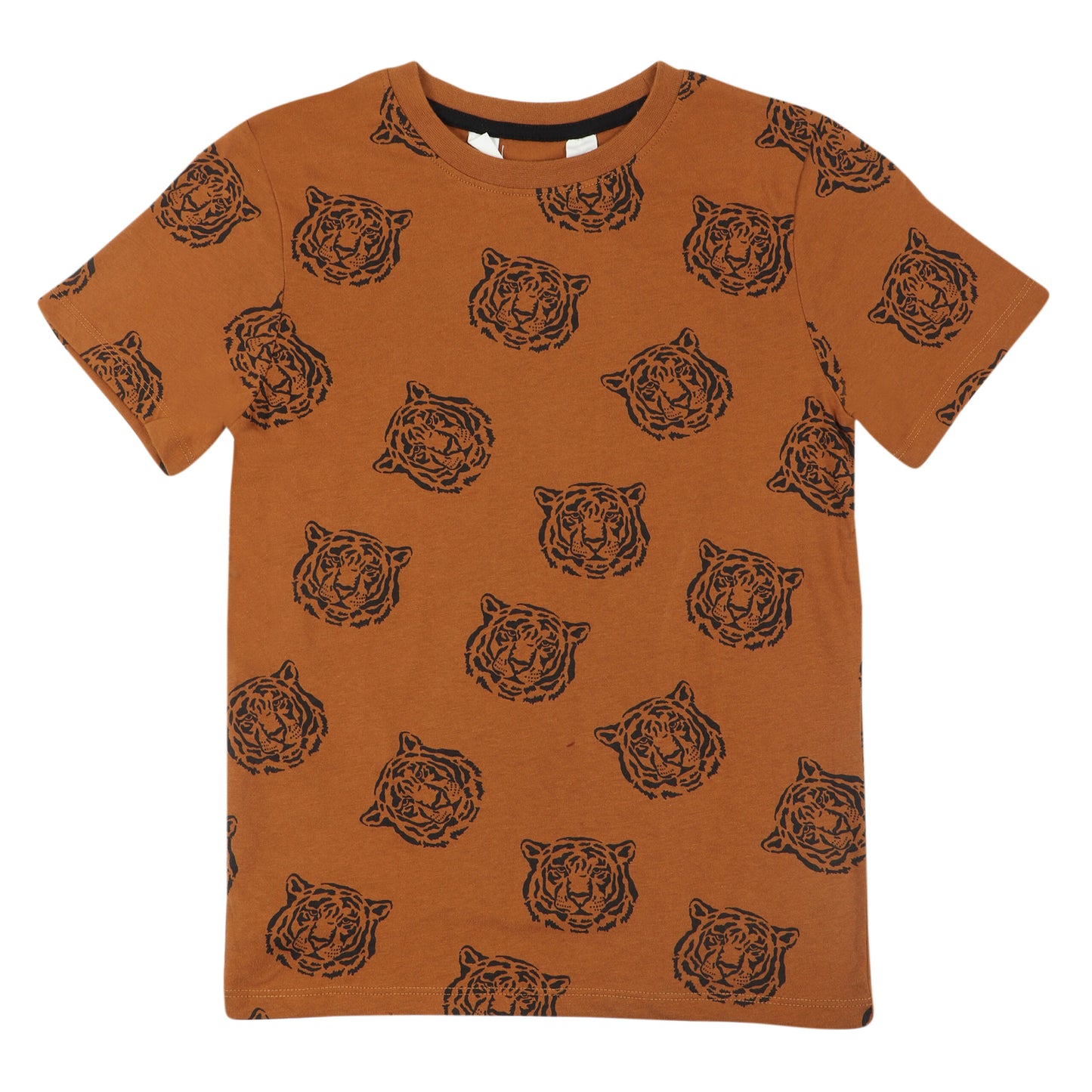 Tiger Print Boys T Shirt