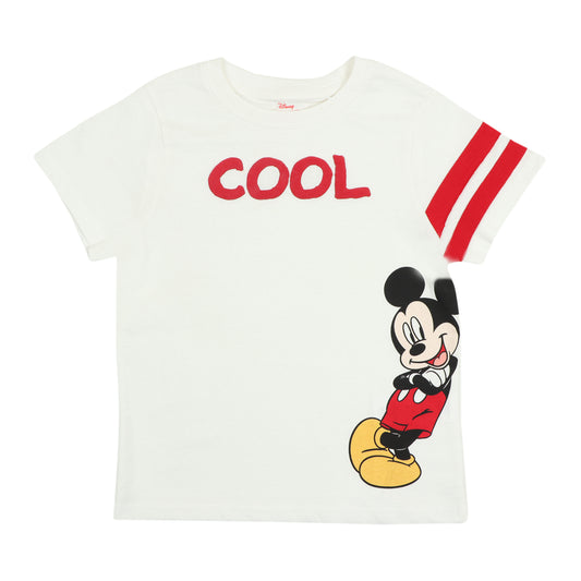 Disney Cool Mickey Mouse Printed T Shirt