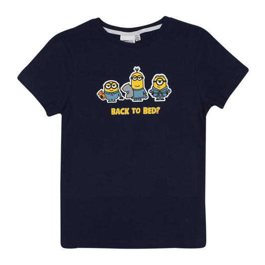Minions Back To Bed Printed Boys T Shirt