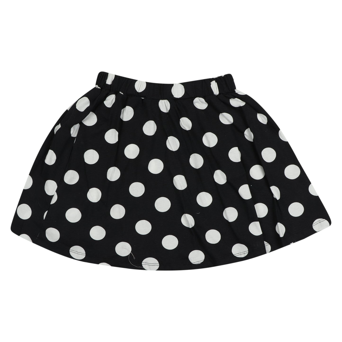 White Polka Dots Retro Look Girls Skirt