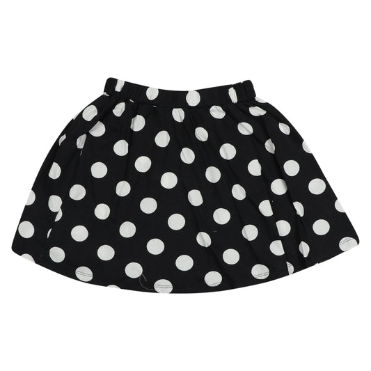 White Polka Dots Retro Look Girls Skirt