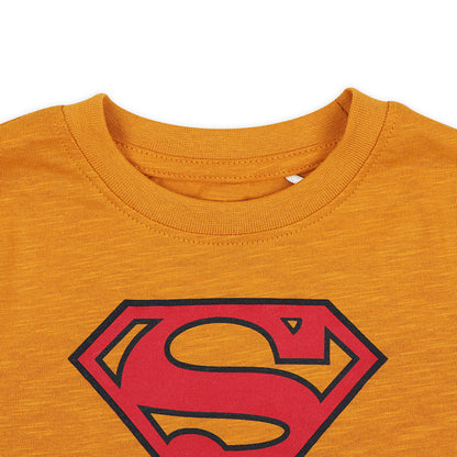 Superman Mustard Yellow Boys T Shirt