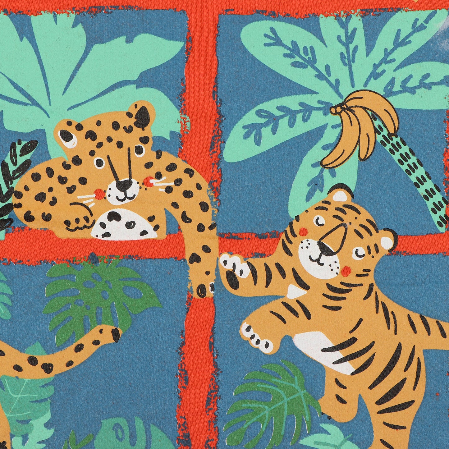 Baby Care Jungle Story Tiger In Jungle Printed T Shirt