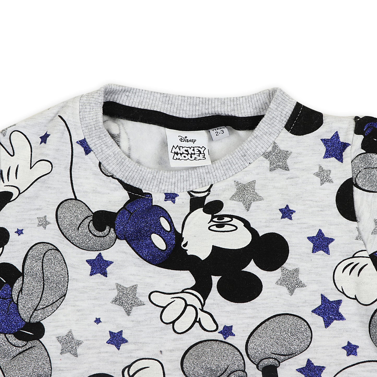 Disney Mickey Mouse Glitter Travelling And Outing Warm Wear Sweatshirt