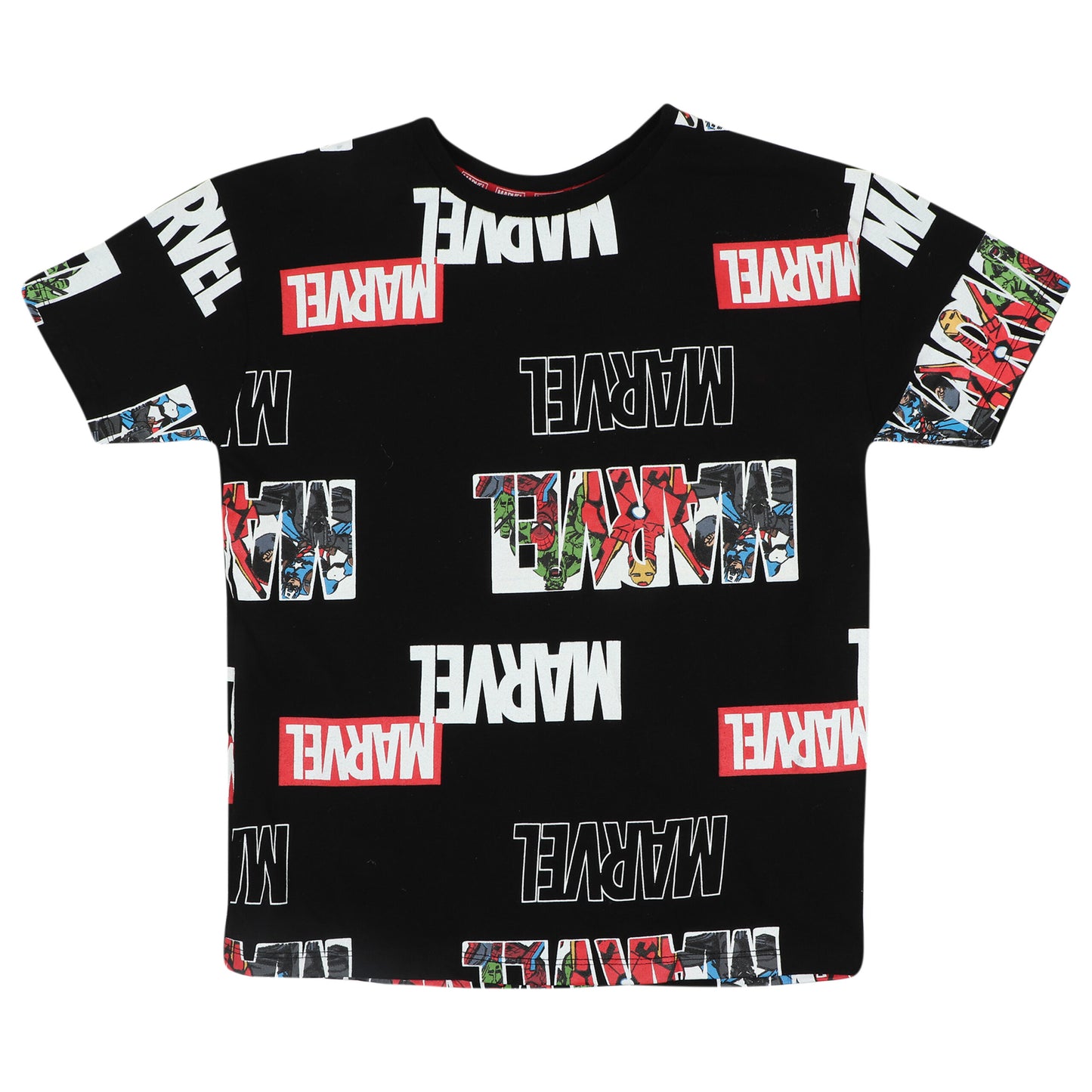 Marvel Badge Printed Boys Outing T Shirt
