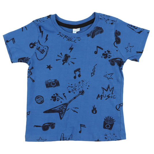 Juniors Rockstar Printed Boys T Shirt