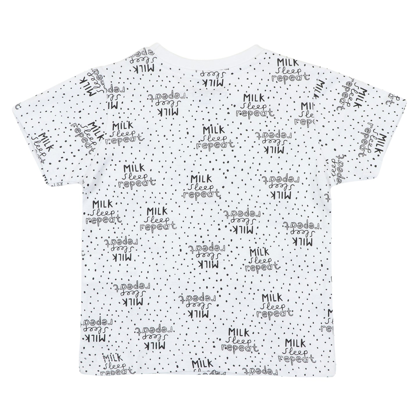 Redtag Milk Sleep Repeat Boys T Shirt
