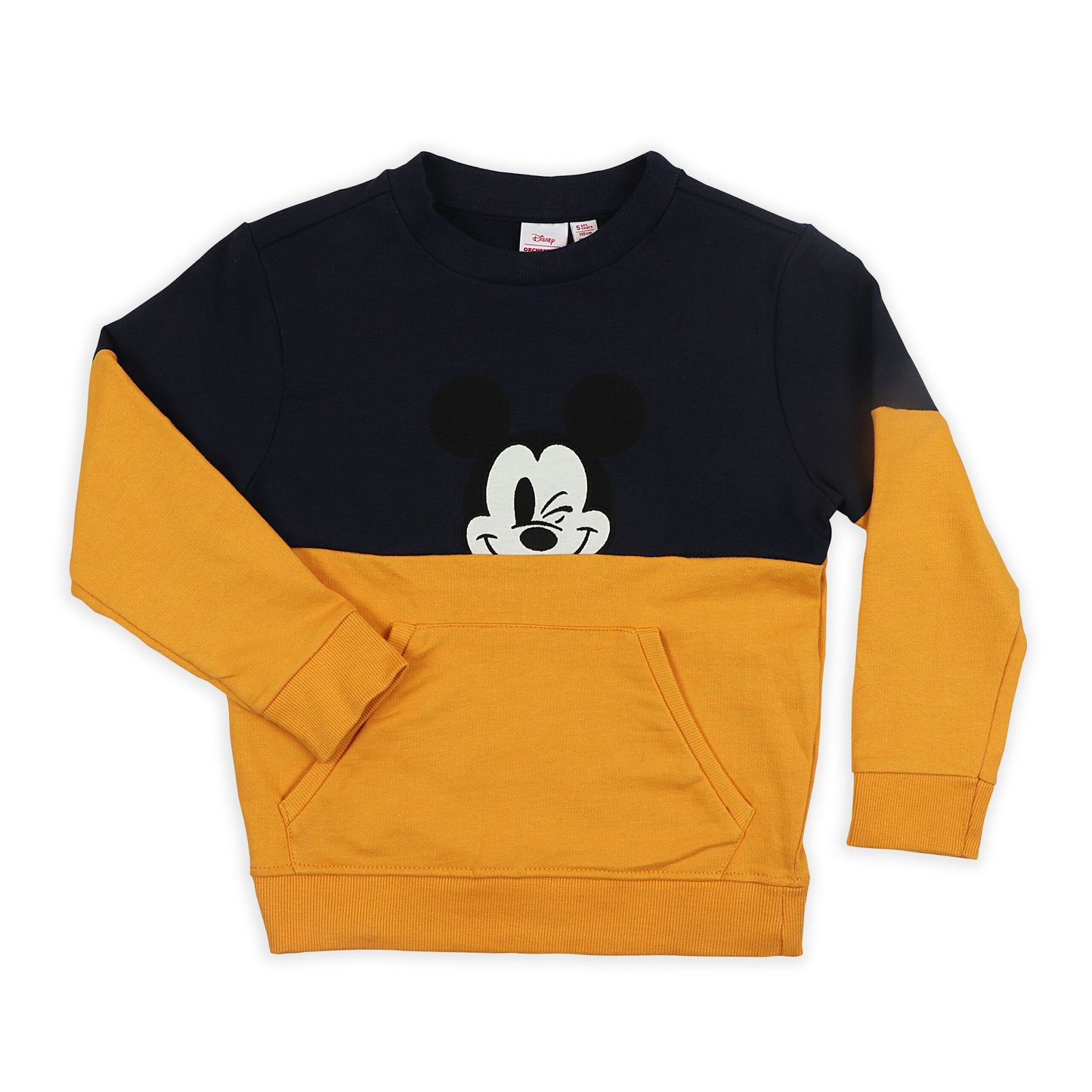 Disney Mickey Wink Outing And Travelling Warmer Sweatshirt with Belly Pockets