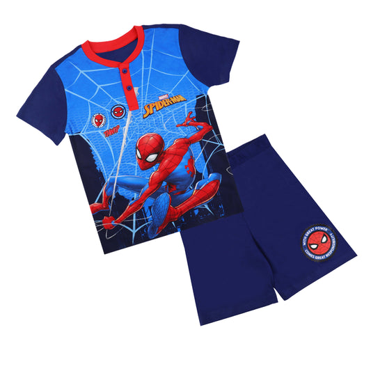 Marvel Spiderman Super hero Playwear T Shirt And Shorty Set