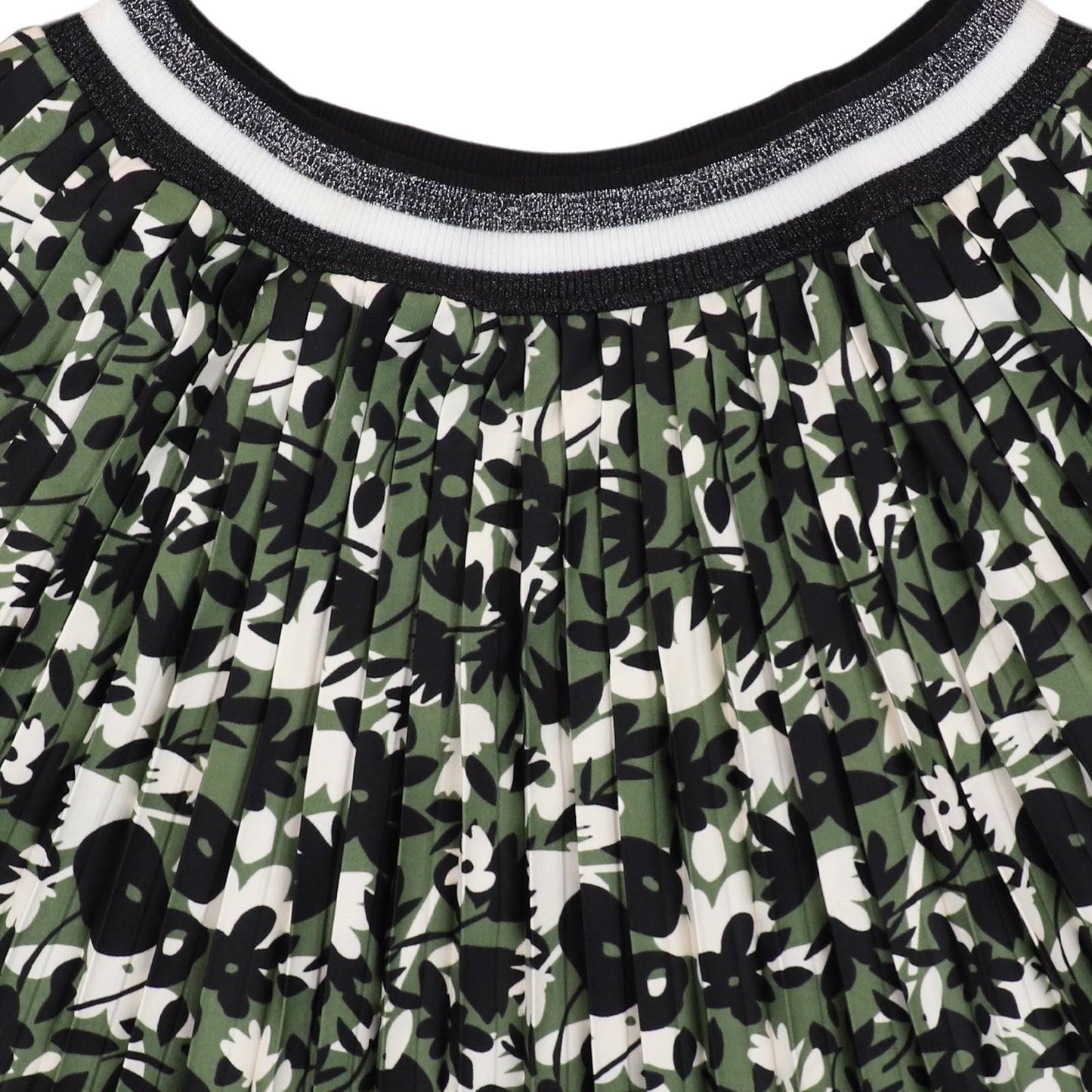 Green Flower And Garden Forest Theme Girls Skirt