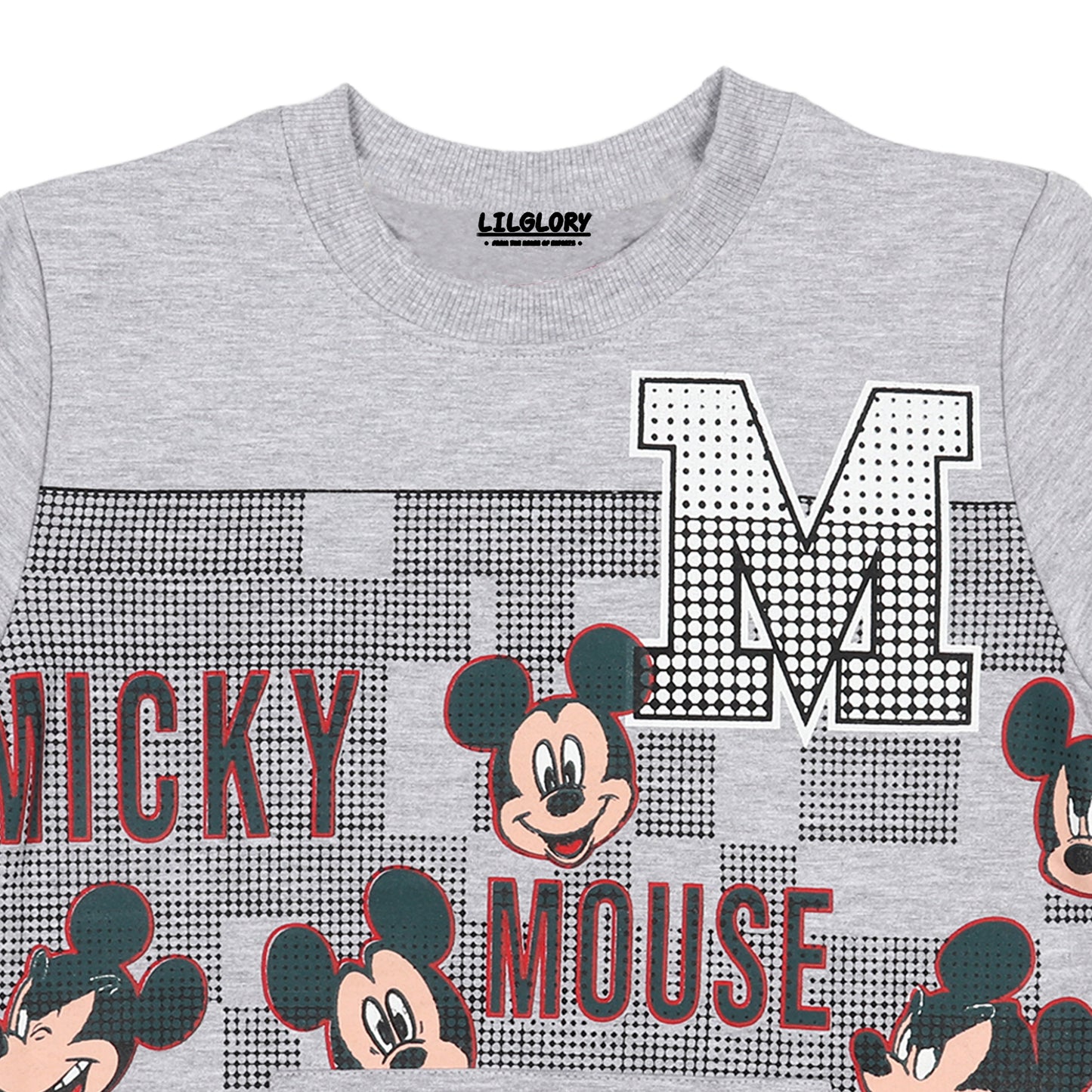 Disney Mickey Mouse Boys Printed Pullover Sweatshirt