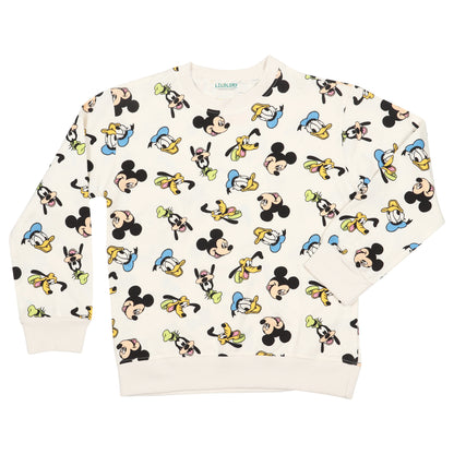Disney Mickey And Friends Unisex Printed Pullover Sweatshirt