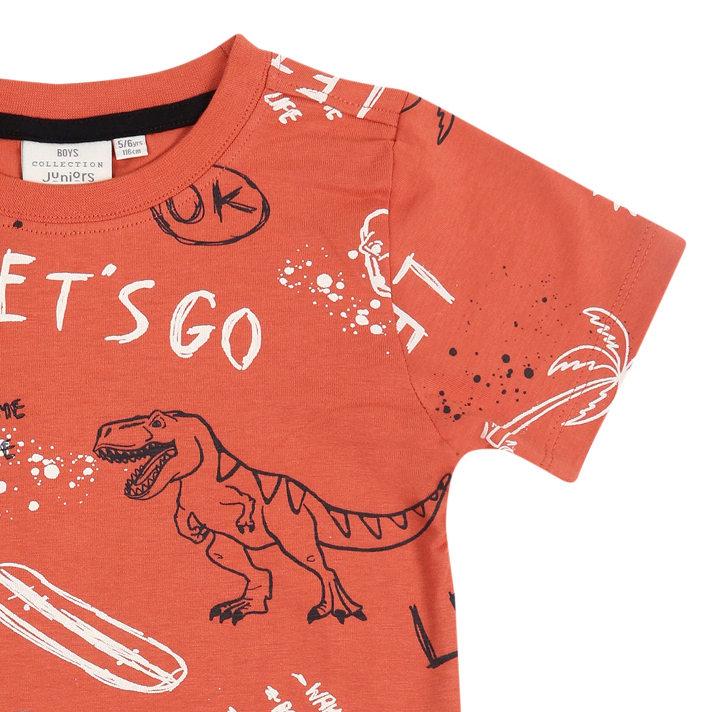 Lets Go On Wild Vacation Junior Boys T Shirt