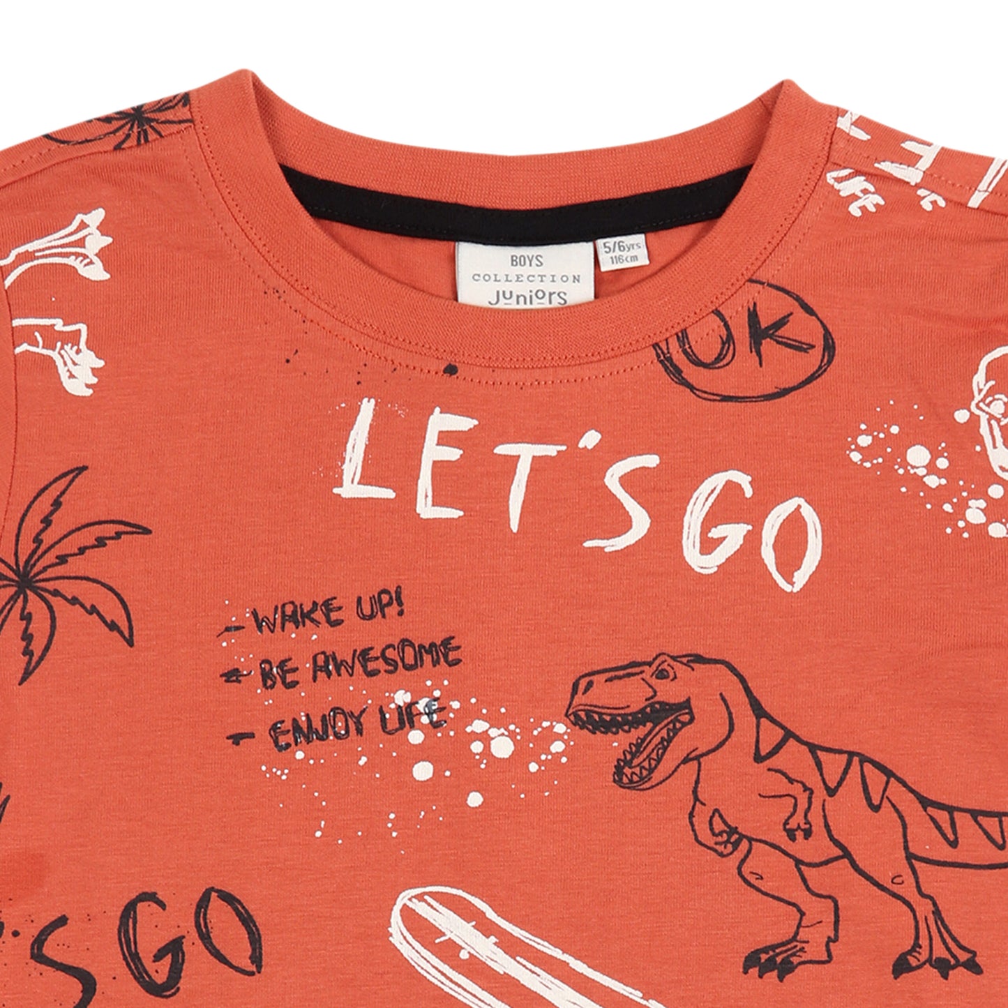Lets Go On Wild Vacation Junior Boys T Shirt