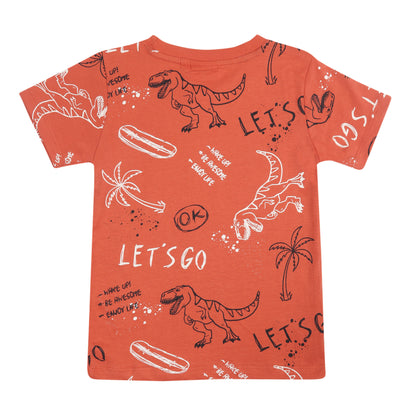 Lets Go On Wild Vacation Junior Boys T Shirt