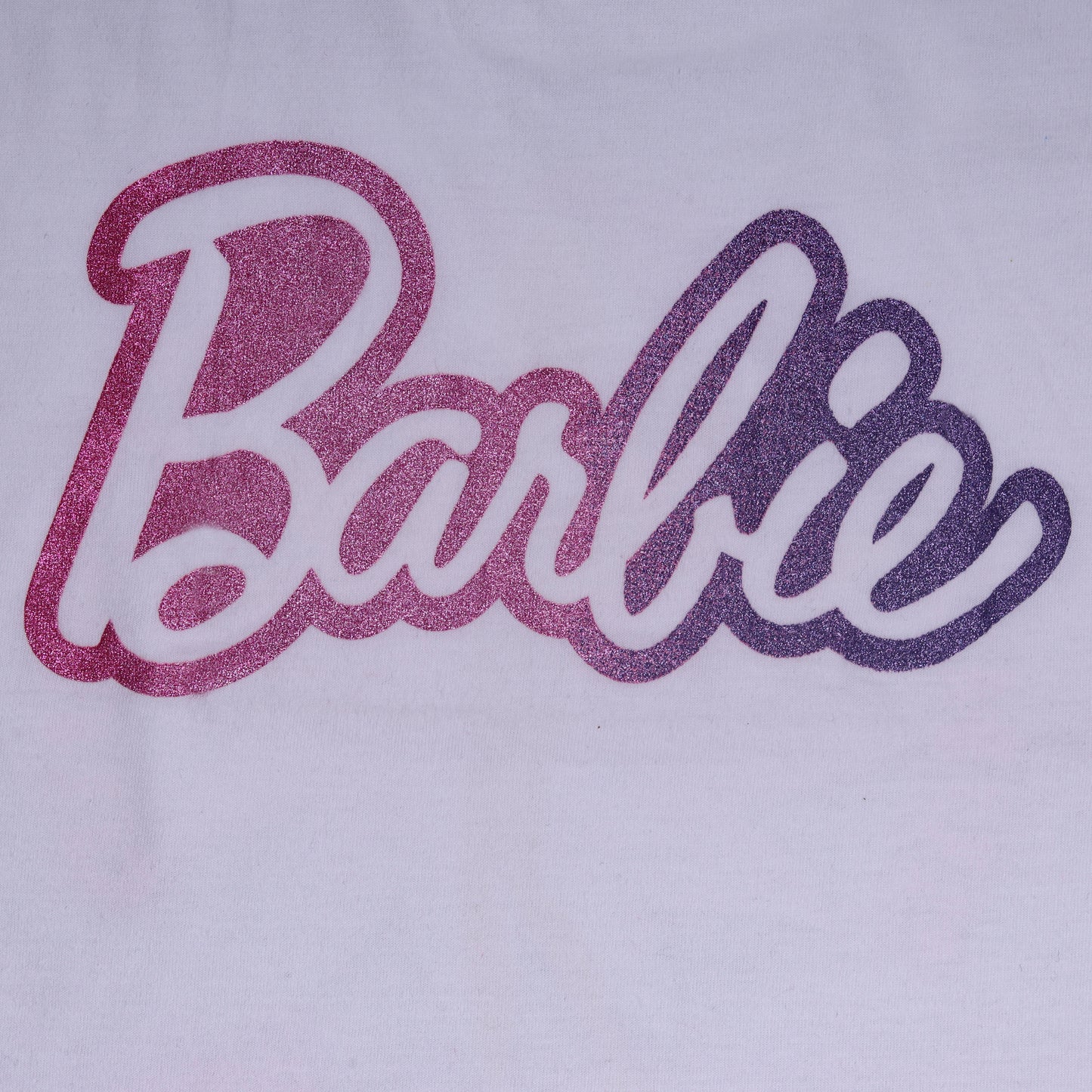 Shiny Glitter Barbie Girls Crop Top