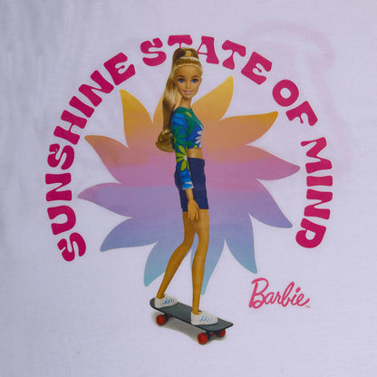 Shiny Glitter Barbie Girls Crop Top