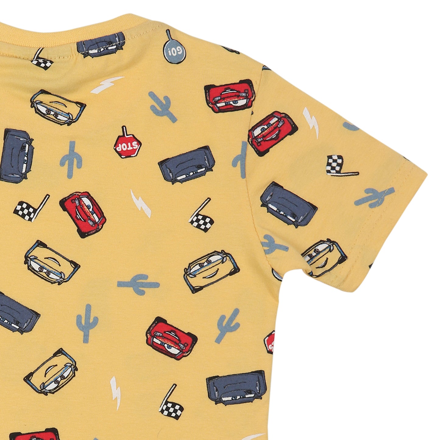 Racing Cars Print Boys T Shirt