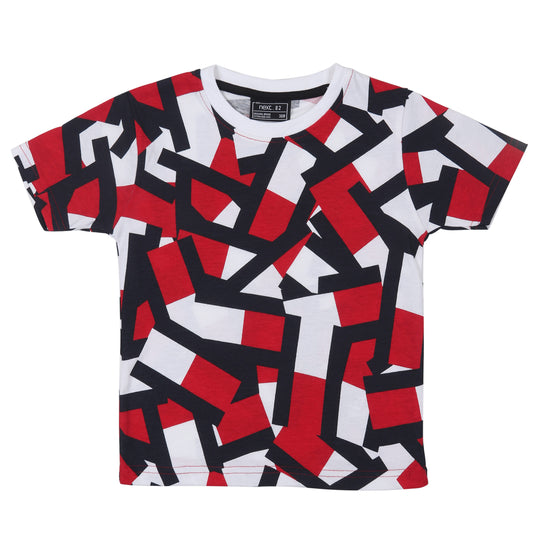 Abstract Design Partywear Boys T Shirt