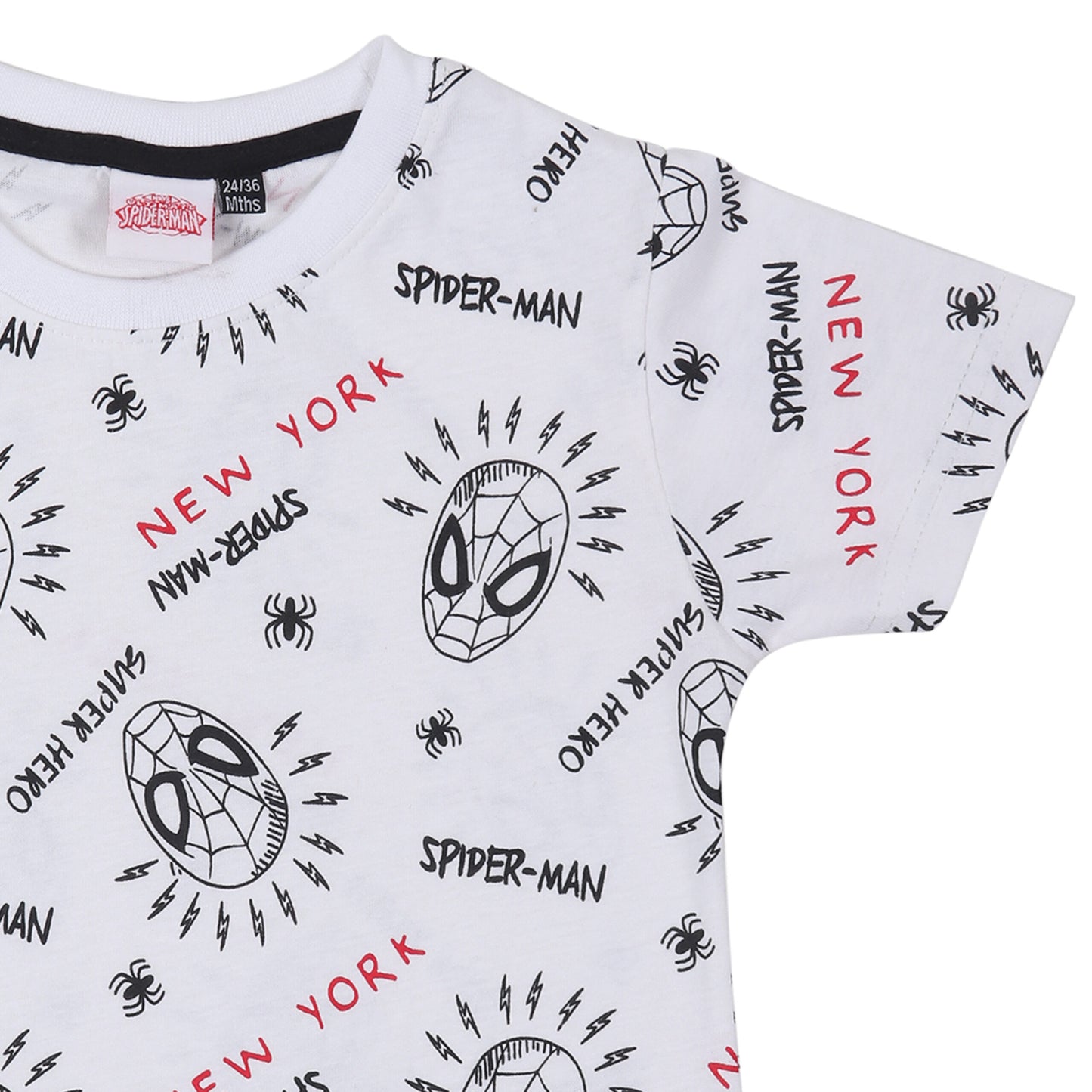 Marvel Spiderman Print Boys T Shirt