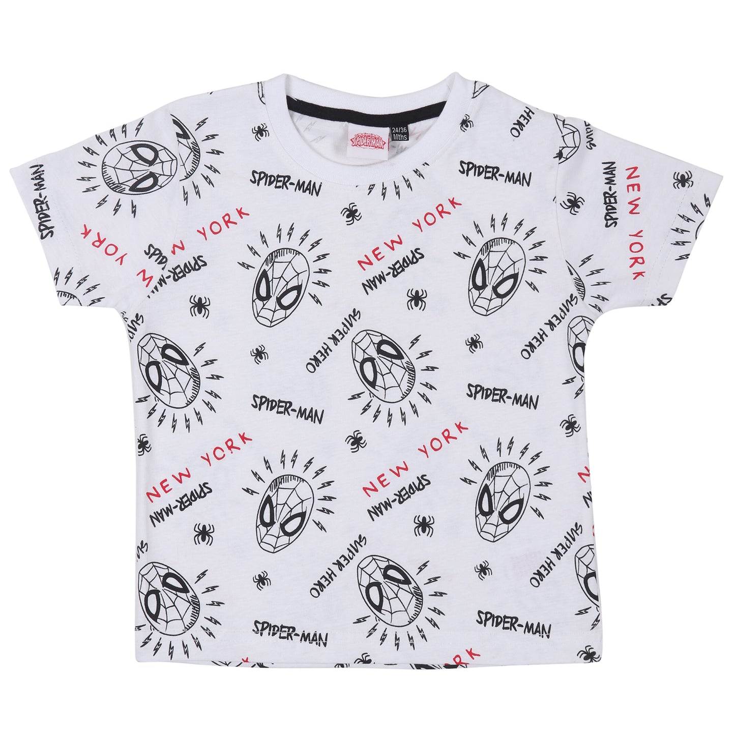 Marvel Spiderman Print Boys T Shirt