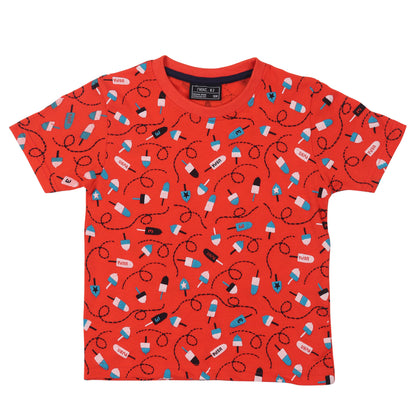 Red Ice Candy Boys T Shirt