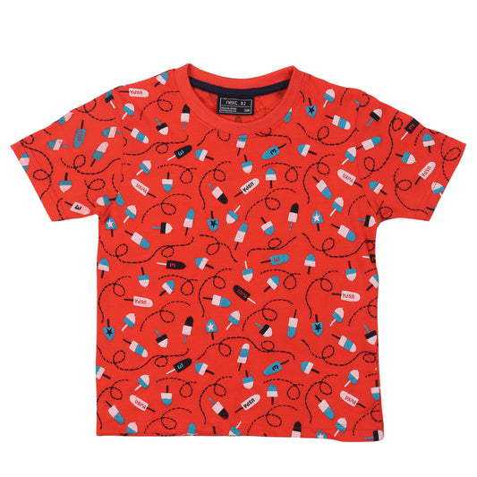 Red Ice Candy Boys T Shirt