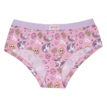 Unicorn Multi Print Girls Pack Of 5 Brief