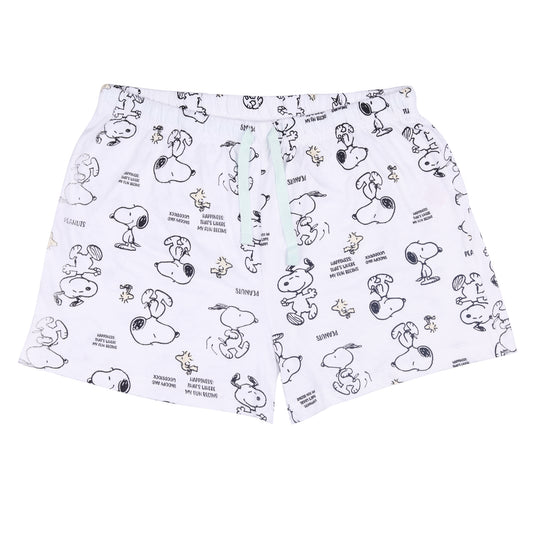 Snoopy And Woodstock Girls Lazy Night Shorts