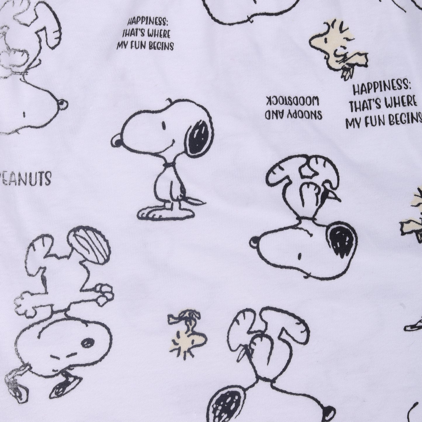 Snoopy And Woodstock Girls Lazy Night Shorts