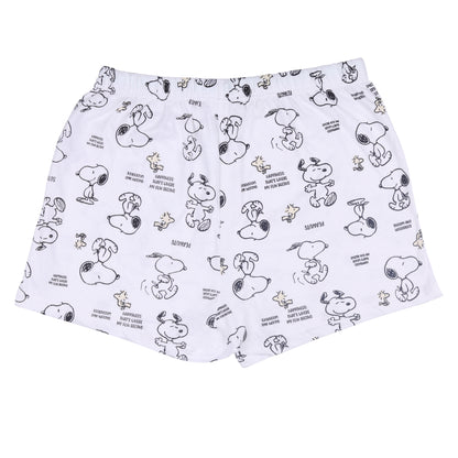 Snoopy And Woodstock Girls Lazy Night Shorts