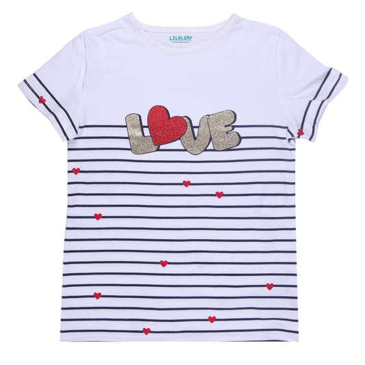 Love Glitters Outing Girls T Shirt
