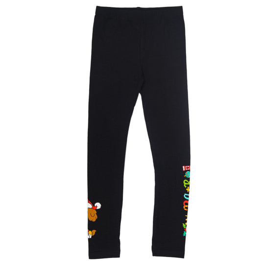 Paw Patrol Girls Christmas Printed Daily Active Wear Legging Cum Capri Pants