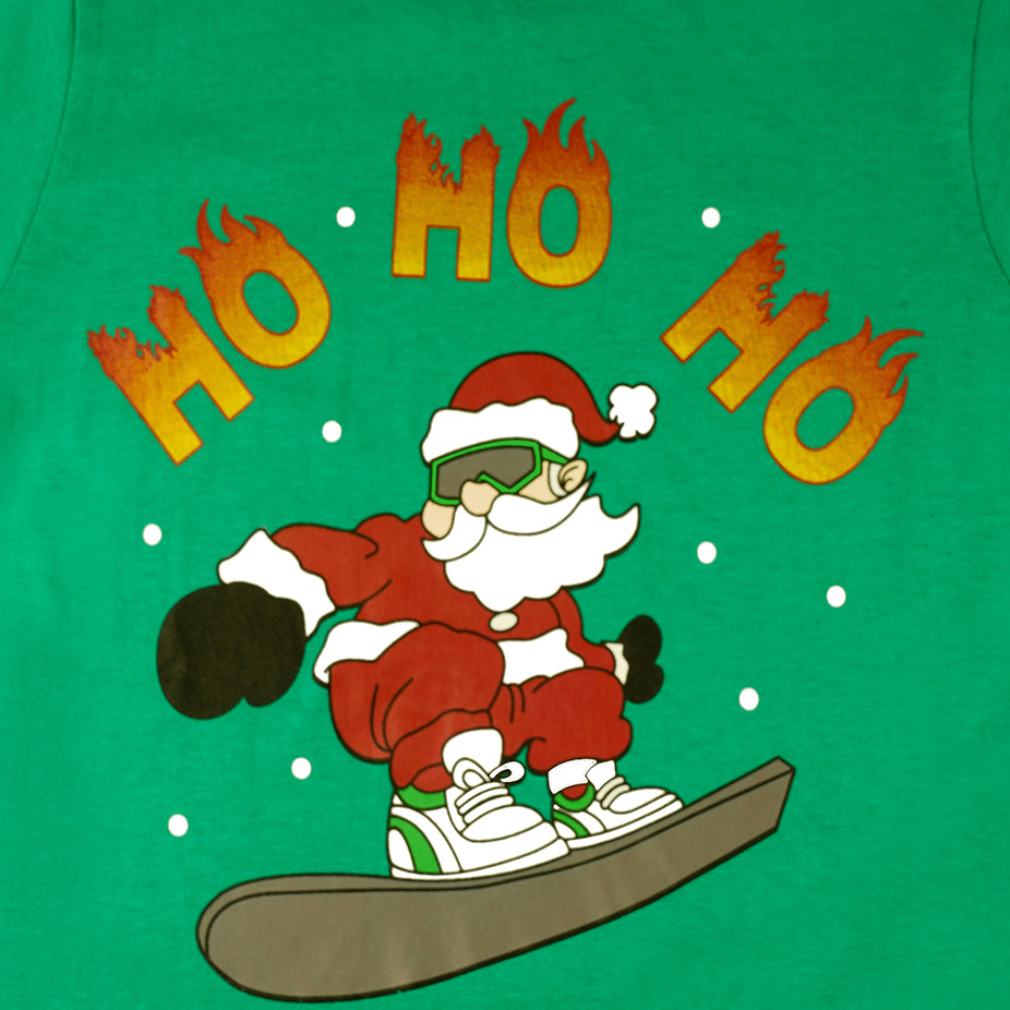 Santa Claus Ho Ho Green Party T Shirt
